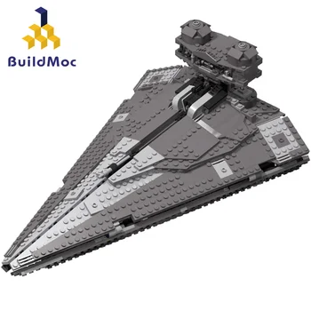 

BuildMoc Star Plan Destroyer Fighter Weapon Dreadnought Ship Buildings Blocks MOC Classic Movie Fighter Educational Kid Toy Gift