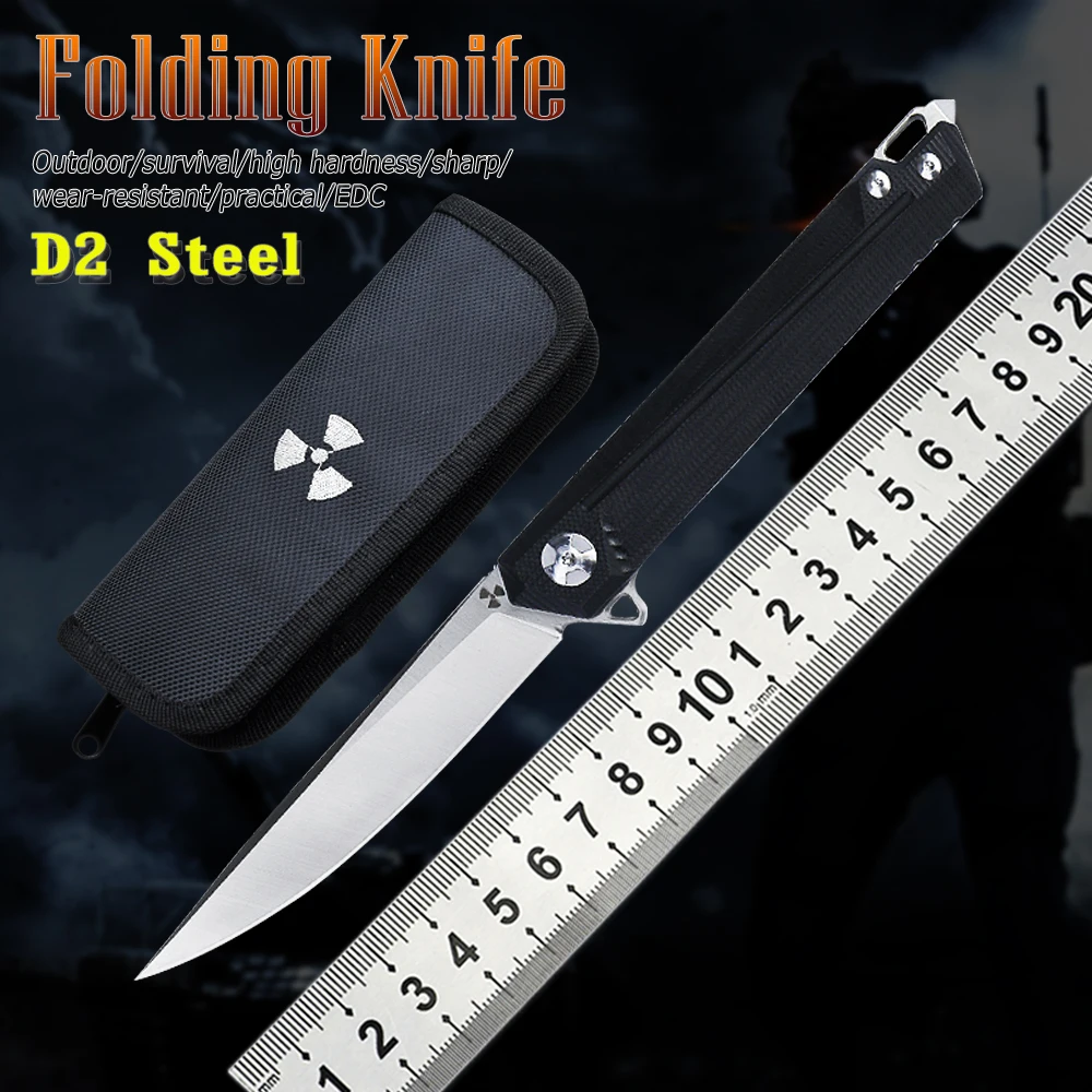 Тактический складной нож D2 боевой походный охотничий для выживания в джунглях Портативный Спасательный