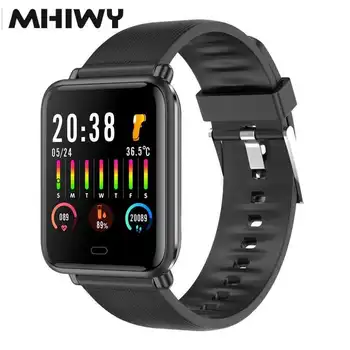 

Q9T Smart Watch Fitness Tracker Heart Rate Blood Pressure Oxygen Monitor 1.3inch Touch Screen Smartwatches