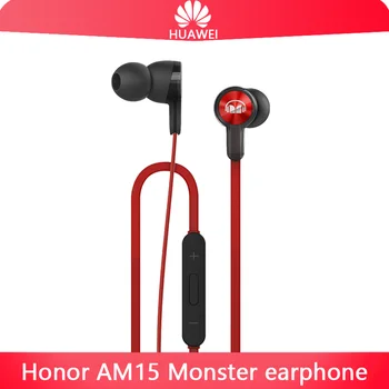 

Huawei Honor Earphone Honor Monster AM15 3.5mm In-Ear Three-button Earphone with microphone 1.2m long line control Earphone
