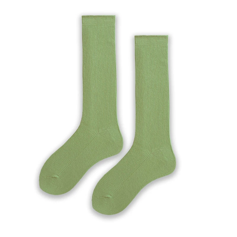 Japanese autumn and winter new hot women's solid color cotton pile stockings