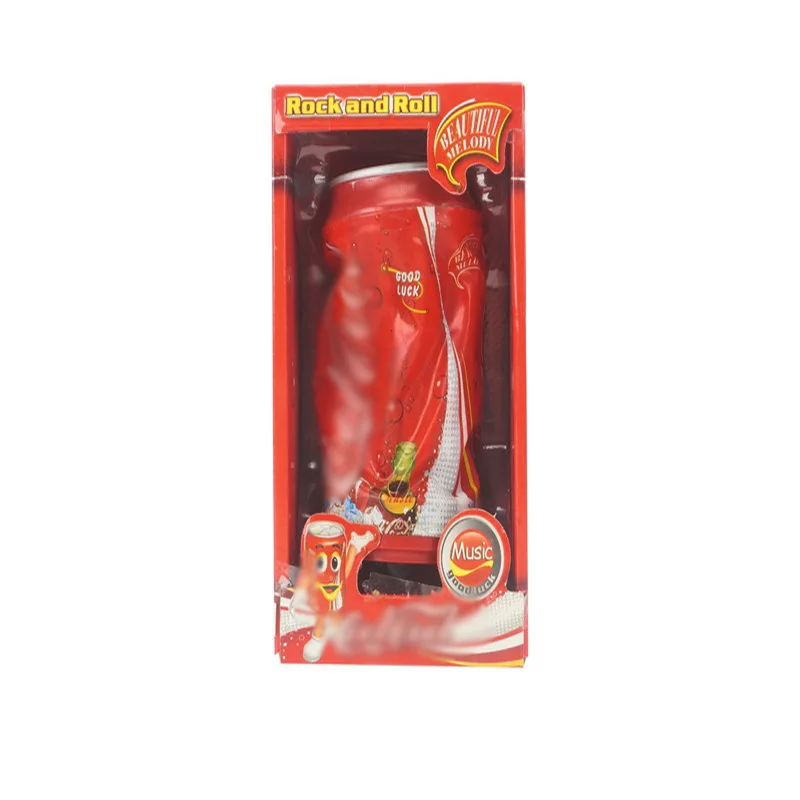 

Children Electric Universal Toy Dancing Coke Cans Electric Music Dancing Soft Leather Cola Milk Sprite Tank