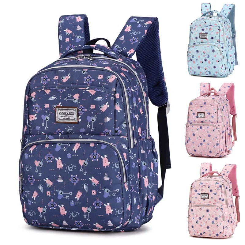 Large Capacity Printing Backpack Women Oxford Waterproof School