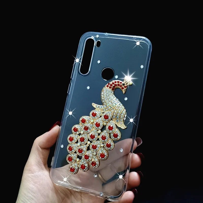 Чехол с блестящими стразами для Redmi 8A 7A Go S2 6A чехол Xiaomi MI 9 SE 8 lite A2 5X A1 6X Note 8T 7 6 4 4X 5 5A