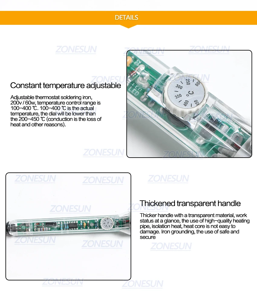 ZONESUN 110V 220 V/60 W ручной бренд горячего тиснения кожи логотип торговой марки