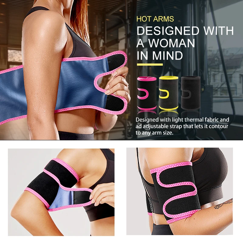 Women s Arm Shapers Trimmers Compression Sauna Sweat Body Shaper Bands Compression Wraps Lose Arm Fat Performance Sleeves 2 Pack AliExpress