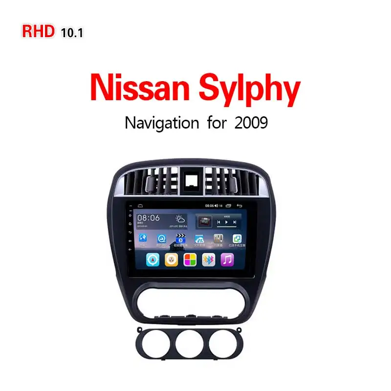 4G8core4G32G Lionet gps навигация для автомобиля Nissan Sylphy 2009 10,1 дюймов RN1026Y - Размер экрана, дюймов: 4G8core4G32G