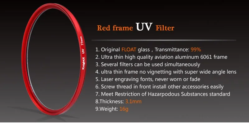 KnightX UV CPL ND Star фильтр для объектива камеры для canon nikon 49 мм 52 мм 55 мм 58 мм 62 мм 67 мм 72 мм 77 мм фото 2000d комплект аксессуаров