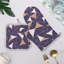 Печатные микроволновые перчатки изоляционные прокладки Термостойкие анти-обжигающие, высокие анти-ожоги перчатки кухонные