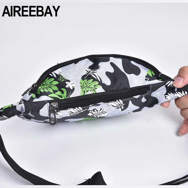 AIREEBAY поясная сумка для женщин и мужчин поясная сумка с красочным принтом унисекс поясная сумка 3 сумка на молнии новая нагрудная сумка для путешествий