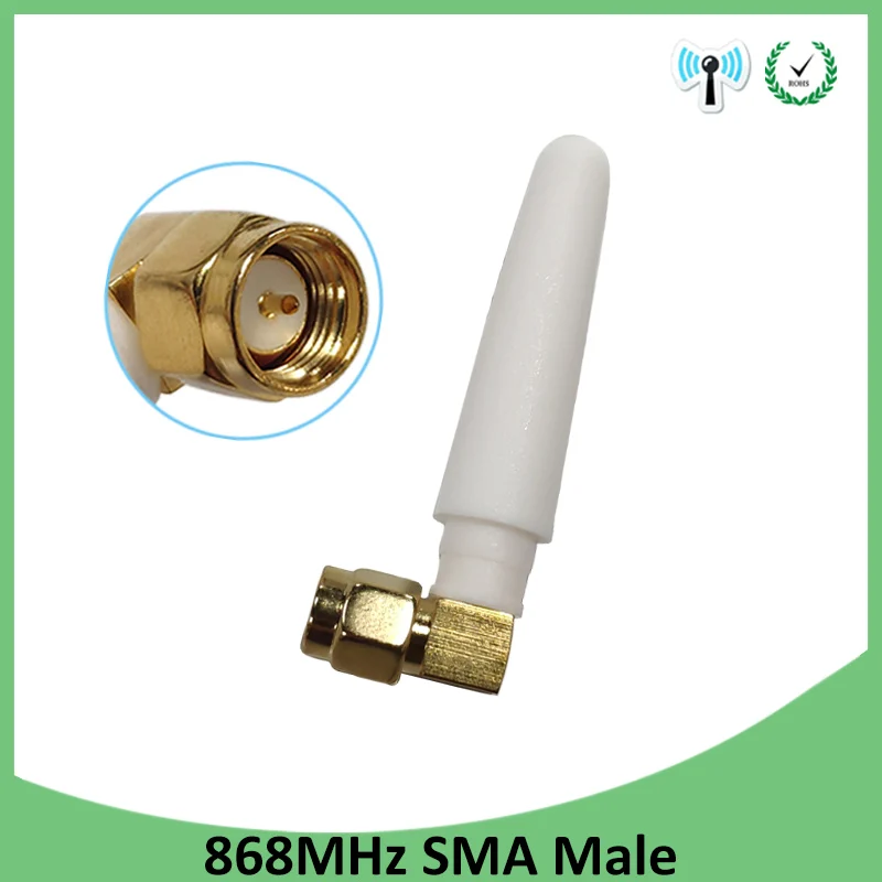 GRANDWISDOM 10 шт. 868 МГц антенна 3dbi sma male 915 lora pbx iot модуль lorawan сигнальный приемник |