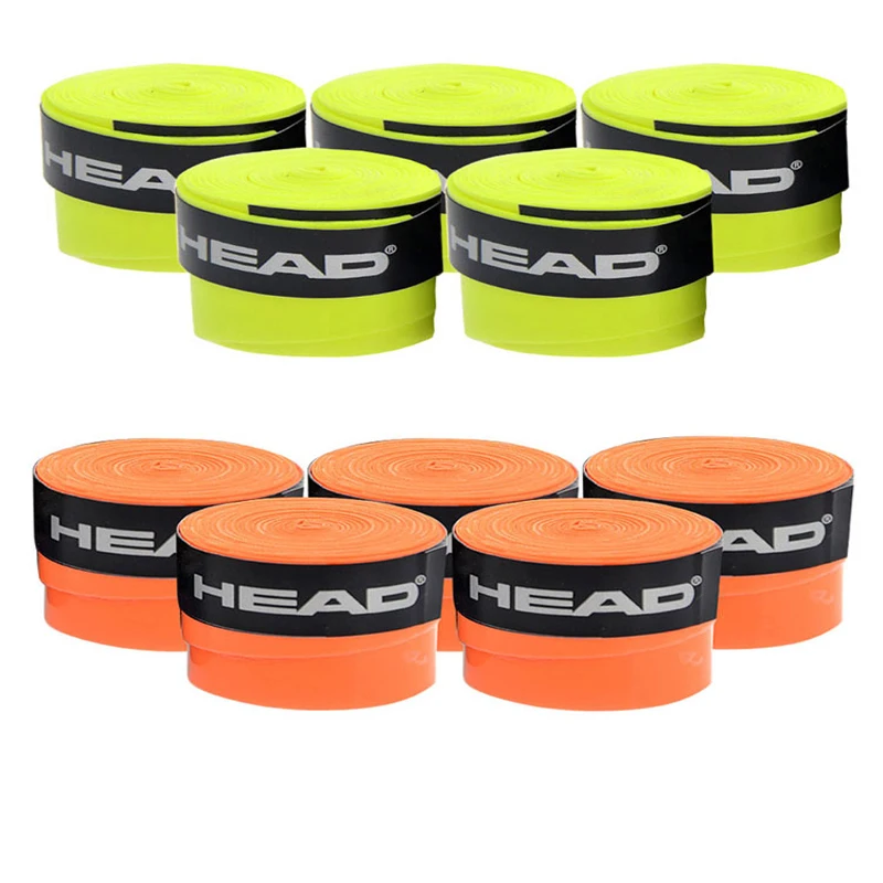 5Pcs Original Head Overgrip Anti Slip Tennis Racket Sweatband Grips Padel Shock Absorption Grip Tape Tennis Training Accessories