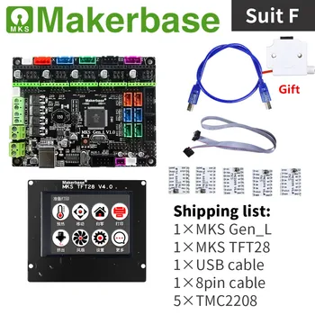 

3d printer DIY accessories MKS GEN L V2.0 + MKS TFT 2.8 touch screen 3d printer colorful display + stepstick stepper driver