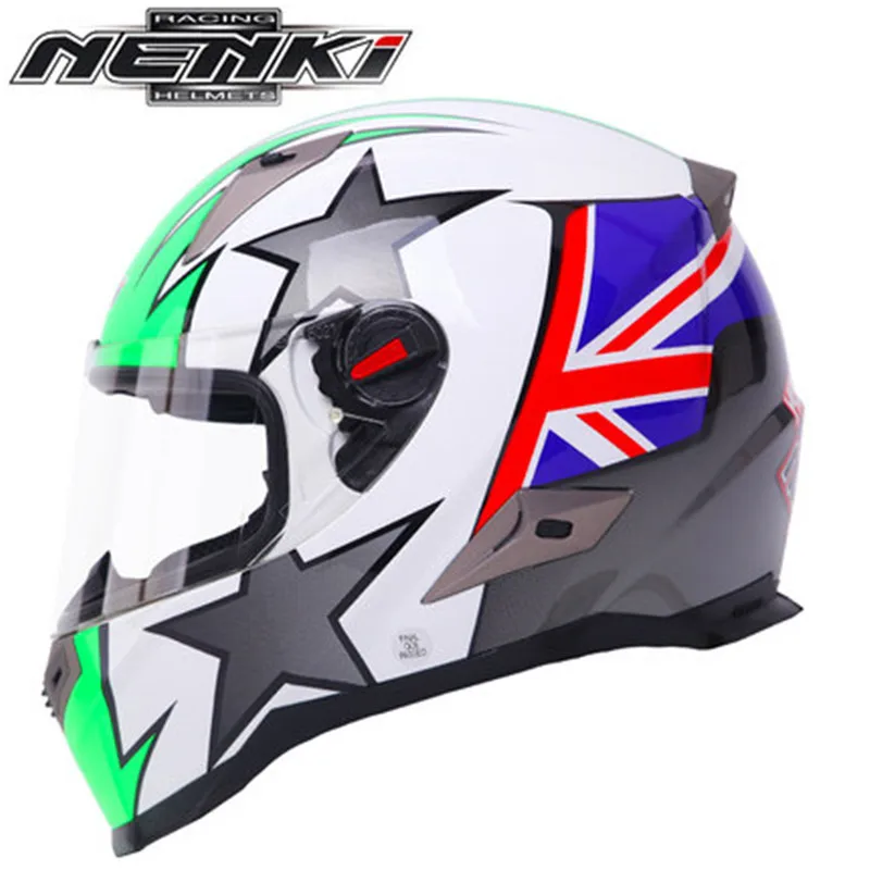 Мотоциклетный шлем NENKI шлем Touring мотоциклетный шлем Racing Street Moto Casco для мужчин и женщин для чоппера и скутера Cruiser полный шлем сертификации ECE - Цвет: 19