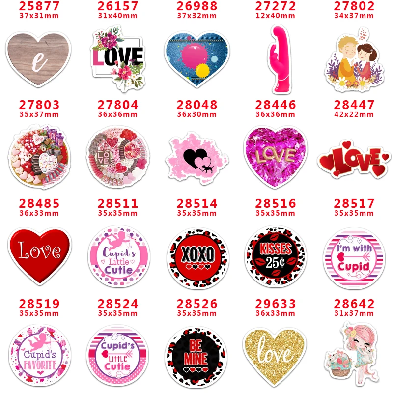 2020 new arrival Free shipping 30 pcs/package printed resin planar flat-back resins for Hair Bow Decoration PR25877 | Дом и сад