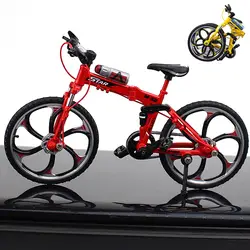 1:10 металлическое ведро литье под давлением модель велосипеда, Fodable горный велосипед игрушки Реплика модель детских игрушек Подарочные