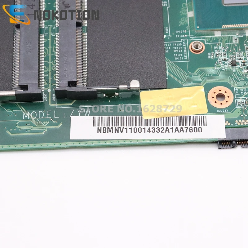 NOKOTION для acer aspire E5-771G материнская плата для ноутбука DA0ZYWMB6E0 NBMNV11001 NB. MNV11.001 I5-4210U cpu 840M GPU DDR3L