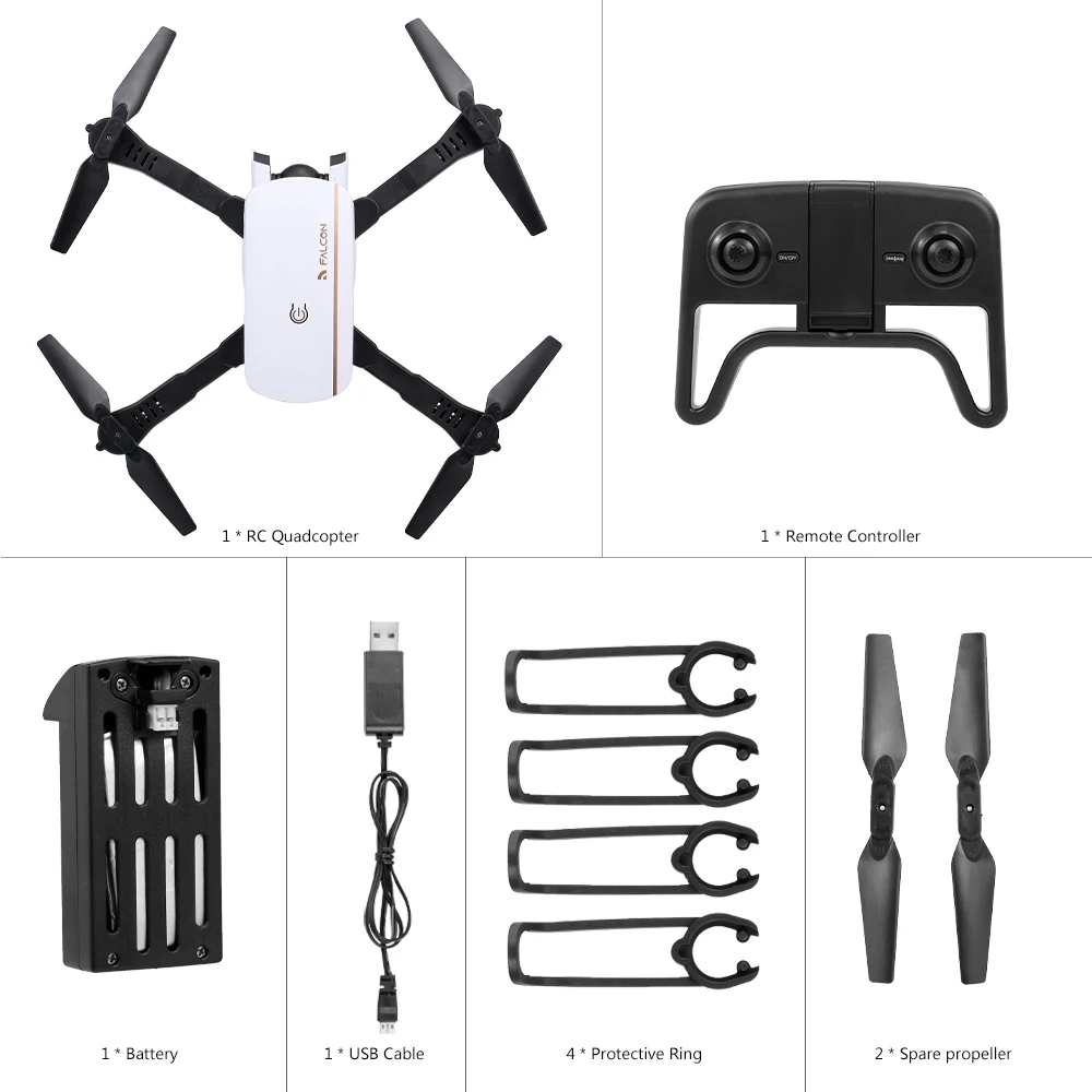Высокое качество 1808 Радиоуправляемый Дрон с камерой 1080P Wifi FPV оптический поток позиционирования жестов Фото складной Квадрокоптер для начинающих - Цвет: Белый