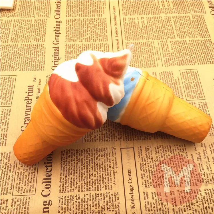 11 см милый мягкий Jumbo мороженое конус мягкий медленно поднимающийся хлеб антистресс Ароматические амулеты детские игрушки