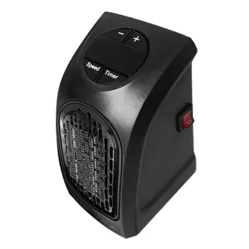 

Electric Wall Heater Mini Portable Plug-in Personal Space Warmer for Indoor Heating Camping Any Place Adjustable Thermostat