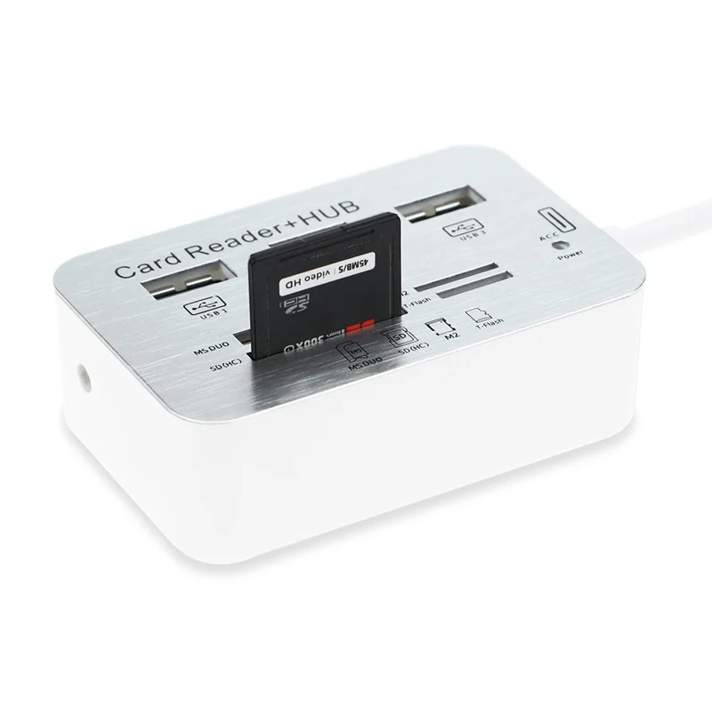 Универсальный 7 в 1 Многофункциональный USB 3,0 флэш-адаптер концентратор Высокоскоростной разветвитель считыватель карт памяти