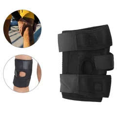 Adjustable Knee Brace Support Sleeve Open Patella Stabilizer Protector Nylon Wrap Belt For Arthritis Meniscus Tear Running Sport