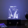 Luz LED nocturna 3D personalizada, cartelera de acrílico, de la leche para té, café, tienda, restaurante, Bar, lámpara de mesa con USB ► Foto 3/6