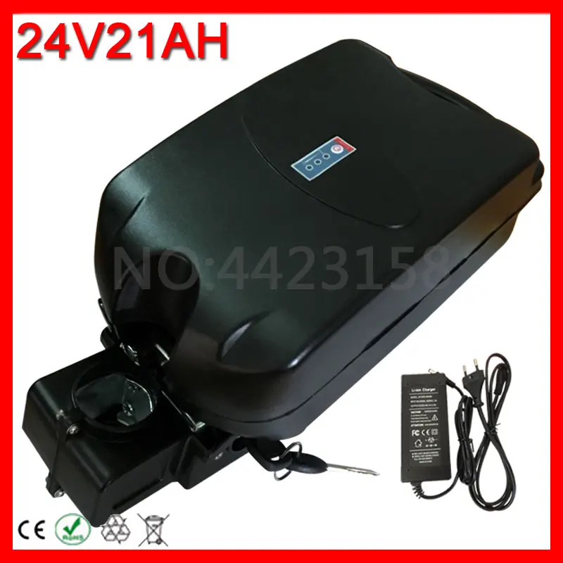 24V батарея для электрического велосипеда 250W 350W 500W 20Ah литиевая 10Ah 13Ah 15Ah 18Ah