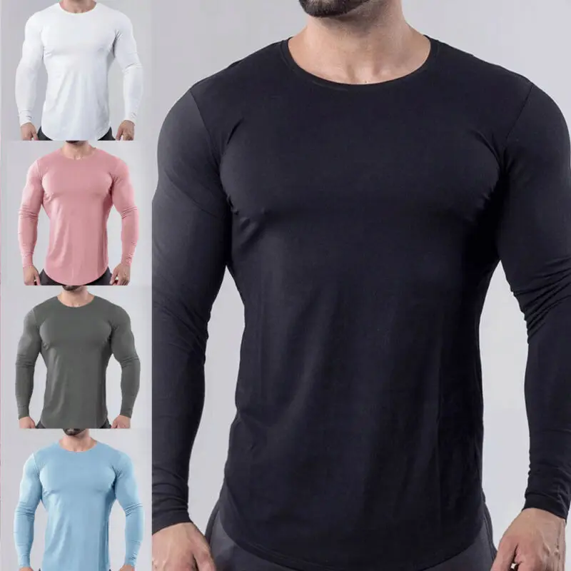 muscle fit long sleeve