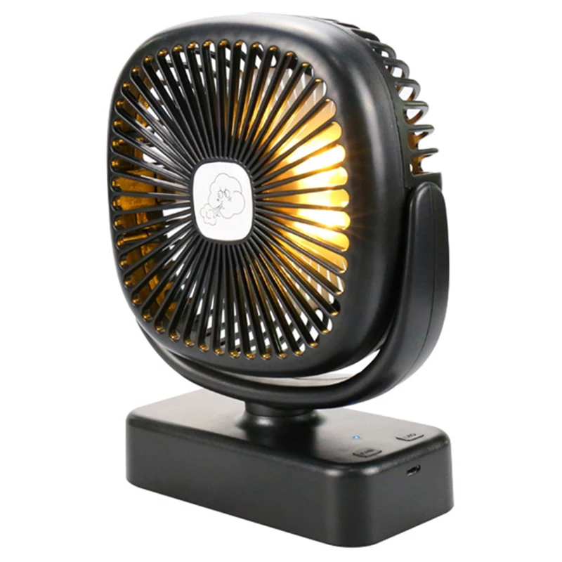 

Desktop Outdoor Tent Fan Usb Charging Field Camping Hook Night Lights Rotating Fan