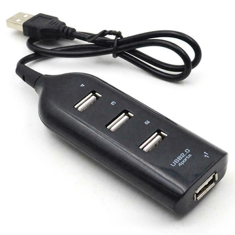 

Mini USB 2.0 Hi-Speed 4 Port USB Hub Splitter Hub Phone Data Charging Adapter For PC Computer For Portable Hard Drives