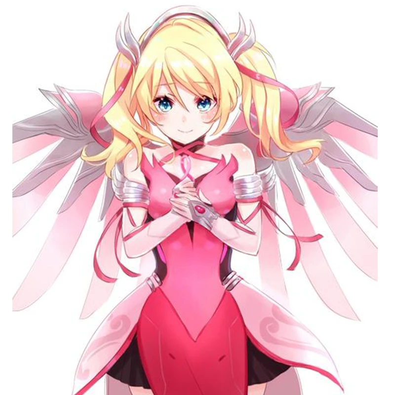 Милости ангела Циглер костюм OW косплей розовый наряд милости для ухода за кожей