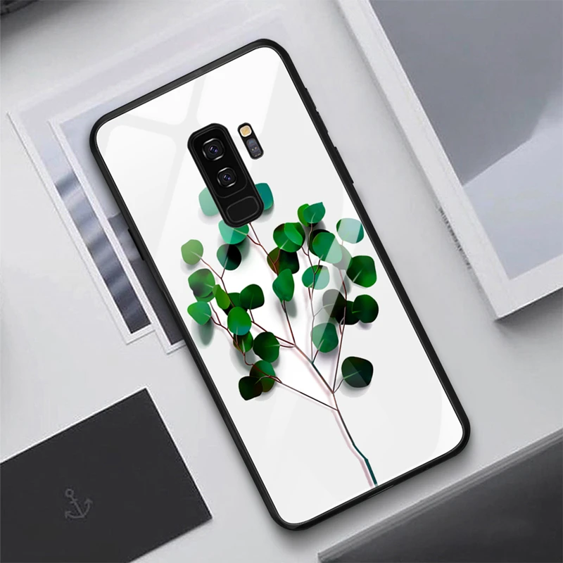 Чехол для телефона из закаленного стекла для Samaung Galaxy S9 S8 Plus Note 8 чехол с узором для Samaung S9 S8 Plus Note 8 чехлы из ТПУ с мягкими краями - Цвет: 05