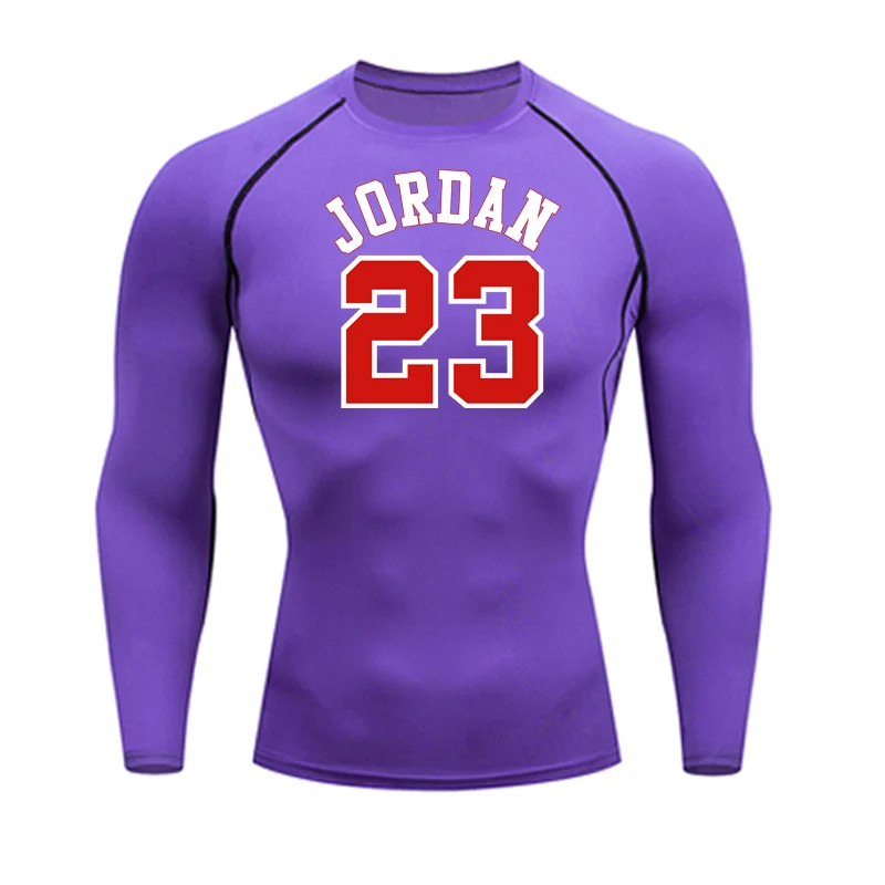 Men Long sleeve Winter Thermal Underwear Men's Sportswear Winter Training Base layer Thermal Sport suit Compression Clothes - Цвет: t-shirt