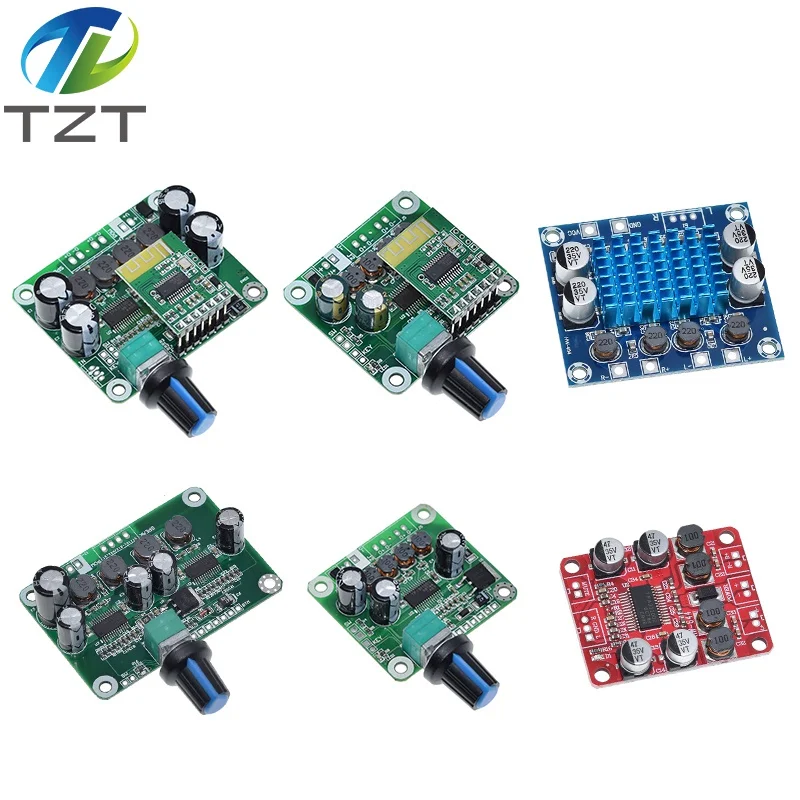 T30L Bluetooth Digital Amplifier Board Module 2.0 Stereo Dual Channel 30W x 2 con ajustes de graves altos y bajos