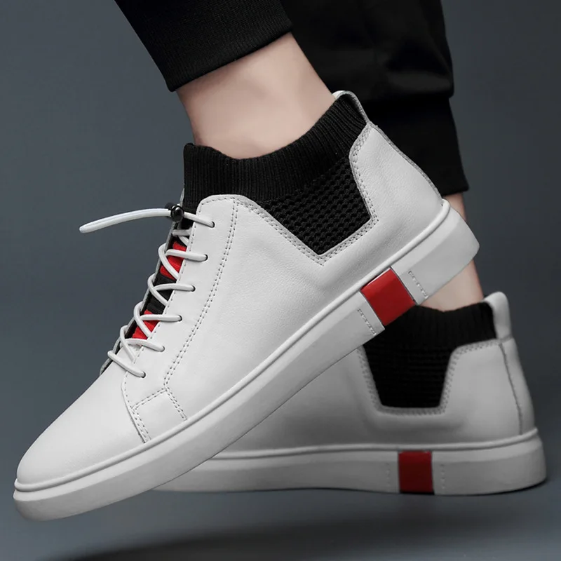 

Black And White with Pattern Skate Shoes Men's Korean-style Fashion Students 2018 New Style Versatile Casual Shoes Low Top Engla
