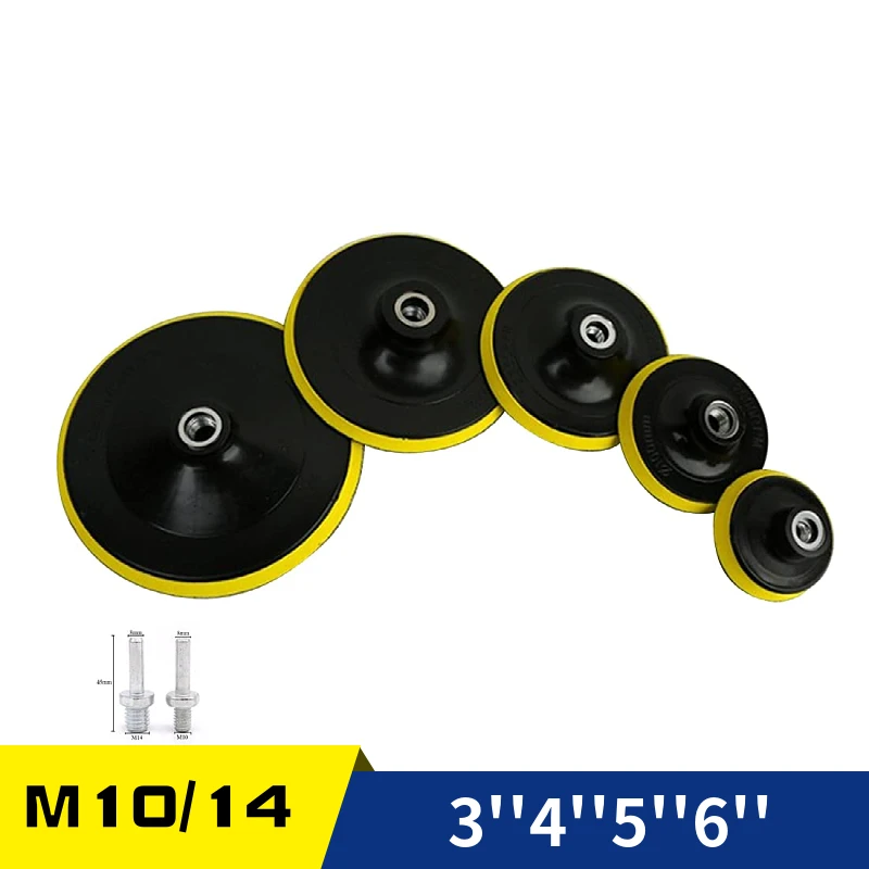 PLATORELLO CON VELCRO 125mm PER TRAPANO E SMERIGLIATRICE DISCO LEVIGATRICE