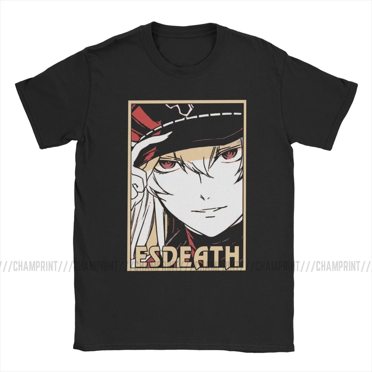 Esdeath Акаме Ga Kill Футболка Мужская хлопковая футболка ночной рейд Топы аниме Tatsumi Elfen Lied Hellsing футболка с коротким рукавом