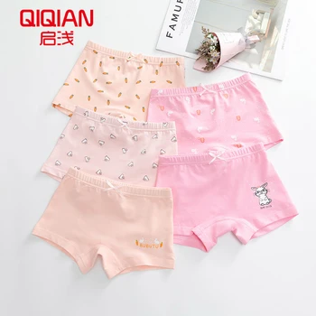 

2020 New Design Children Girl Panties 3/5pcs Cotton Soft Pretty Cartoon Child Underwear for Kids Girls Panties Breathable