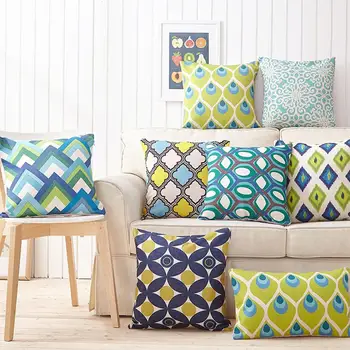 

Nordic Style 18 Inch Geometric Linen Pillow Case Cushion Cover Home Sofa Decor