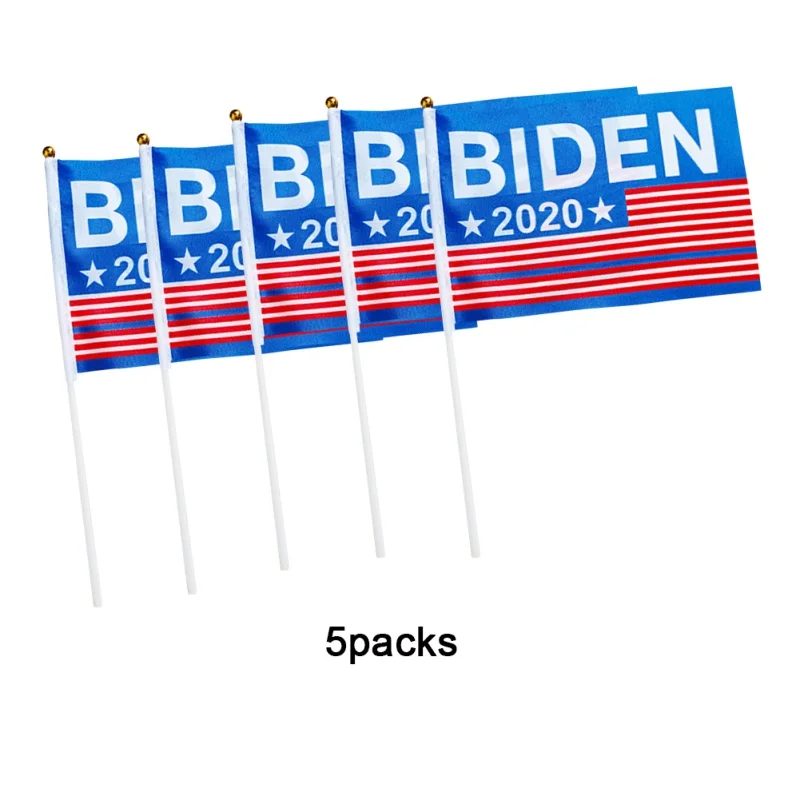 5PC Joe Biden Flag For 2020 United States President With Pole-Our Best Days Still Lie Ahead Waving Banner Election Day |