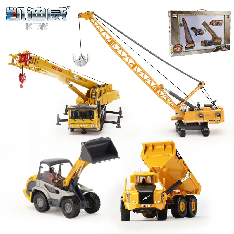 

Genuine Product Cadeve Alloy Engineering Vehicle 4 Only Set Model 626031 Children Metal Car Gift Box