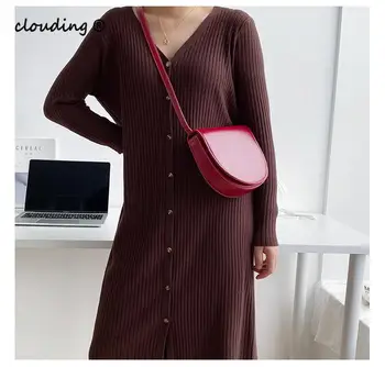 

Women's Straddle Shoulder Bag New Retro Half Round Saddle Bag for Autumn / Winter 2020