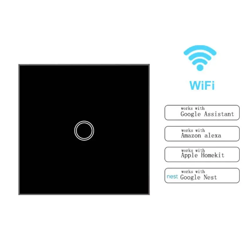 Wifi 2,4G умный дом сенсорный выключатель настенная панель 220V ЕС стандартный умный светодиодный контроль 94PC