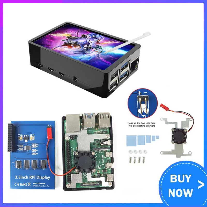 raspberry pi and lcd touch screen case quotation