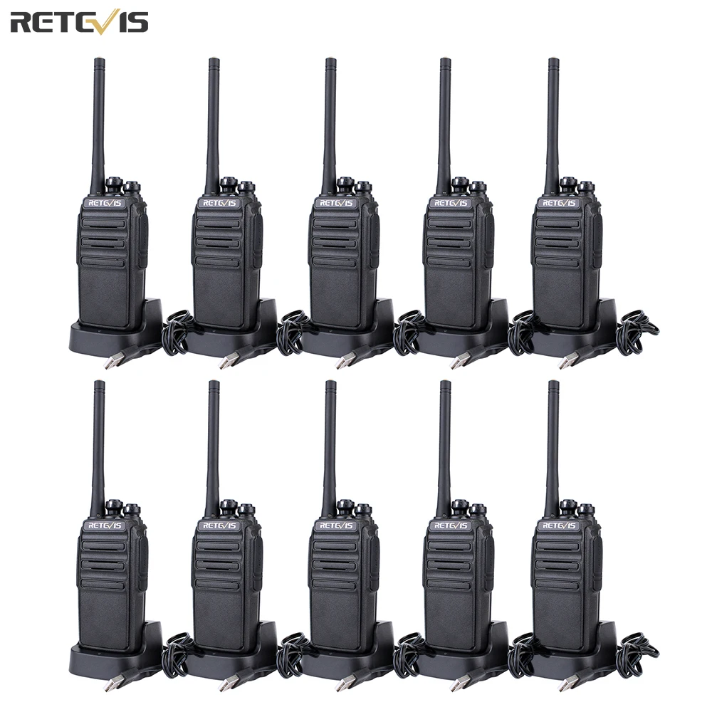 Портативная рация PMR 10 шт. RETEVIS RT24 PMR446 без прав 0 5 Вт для отеля/ресторана/склада|pmr