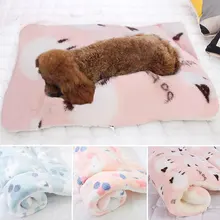 1PC Thickened Soft Fleece Pad Keep Warm Blanket Bed Mat Home Rug Dog Cat Mat Pet Supplies Sofa Cushion Sleeping Cover