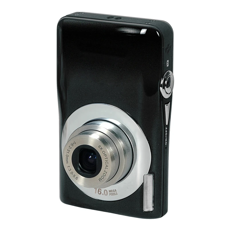 IG-Compact цифровая камера Dc-V100 перезаряжаемая литиевая батарея камера с 5-кратным оптическим зумом, 4-кратным цифровым зумом(черный