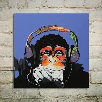 

Decorative painting living room mural children's painting orangutan