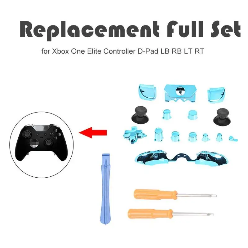 Сменный Набор ключей с полной ручкой уникальный для Xbox One Elite контроллер D-Pad LB RB LT кнопка запуска гальванизированная оболочка